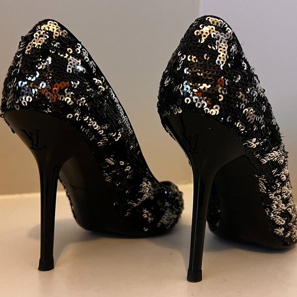 Louis Vuitton Black Sequin Heel (Size 8.5) - Picture 6 of 8
